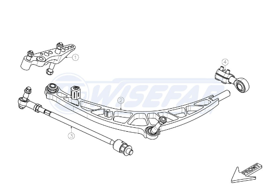 BMW E36 Front Narrow Drift Angle Lock Kit