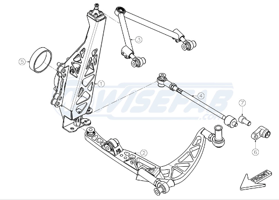 Infiniti G35 Front Drift Angle Lock Kit